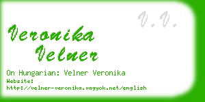 veronika velner business card